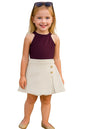 A.T.U.N. (ALL THINGS UBER NICE) Girls Stylish Two Piece Outfit Set with Sleeveless Tank Top and Skort | Casual Summer Clothing