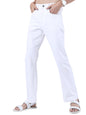 Ketch Mens Boot Cut White Jeans