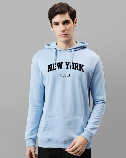 ADRO Men's Cotton Blend Neck Hooded Sweatshirt (H24-NEW)