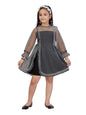 Aarika Net Skater Casual Dress (Dr-04_Black_22)