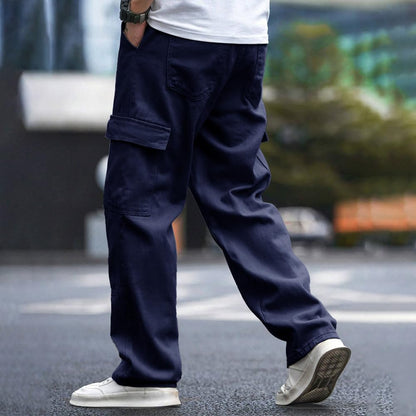 Noble Monk MenS Cargo Pant | Drawstring | Solid Cargo | Multi Pockets Trackpant