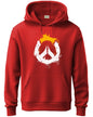 ADRO Mens Cotton Neck Hooded Sweatshirt (H24-M-PC-RD_Red