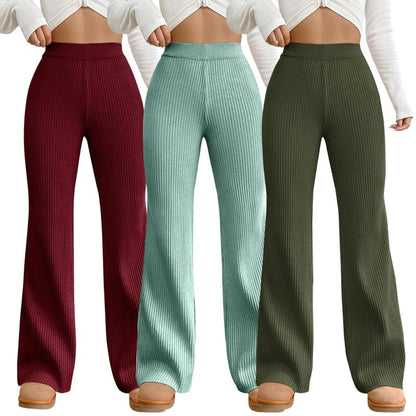 Tee Projekt Trouser for Women l Cotton Blend Summer Trouser l High-Waisted Pant (Pack of 3)