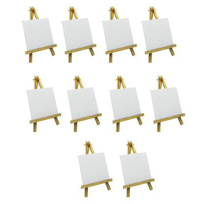 Eduway 6 Inch Mini Wooden Display Easel Tripod Stand For/Sketch Accessories/Natural Craft/Art/Painting/Mini Canvas/Photo Frame/B