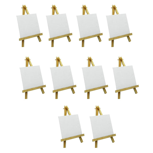 Eduway 6 Inch Mini Wooden Display Easel Tripod Stand For/Sketch Accessories/Natural Craft/Art/Painting/Mini Canvas/Photo Frame/B