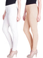 Lyra Cotton Premium Churidar Leggings For Women (Pack Of 2)