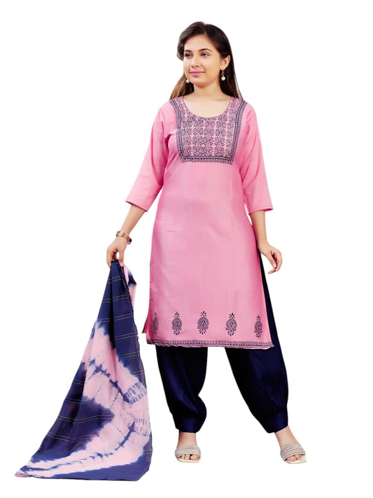 Aarika Girls Casual Wear Red Colour Floral Print Cotton Kurti (9-16 Years)
