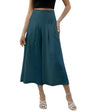 OOMPH! Cotton Linen Palazzo Pant for Women | Womens High Rise High Waist Trousers Flowy Wide Leg Plazzo Pant Trouser with Pocke