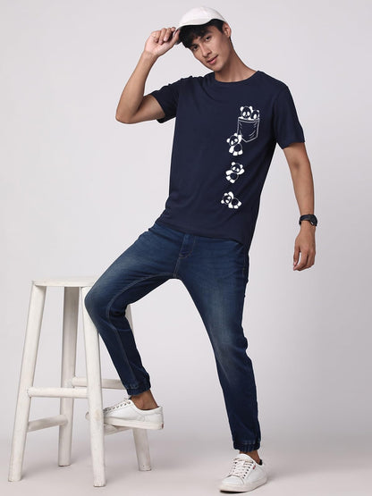 ADRO Tshirt for Men | Printed T Shirt for Men | 100% Cotton T-Shirt |Printed T Shirt | T-Shirts | RN24-POC