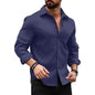 Deelmo MenS Regular Fit Checks Pattern Polyester Blend Shirt With Collared Neck Long Sleeve And Standard Length | Shirt For Man