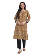 Fabindia Cotton Printed Knee Length Kurta (In, Alpha, Xl, Mustard)