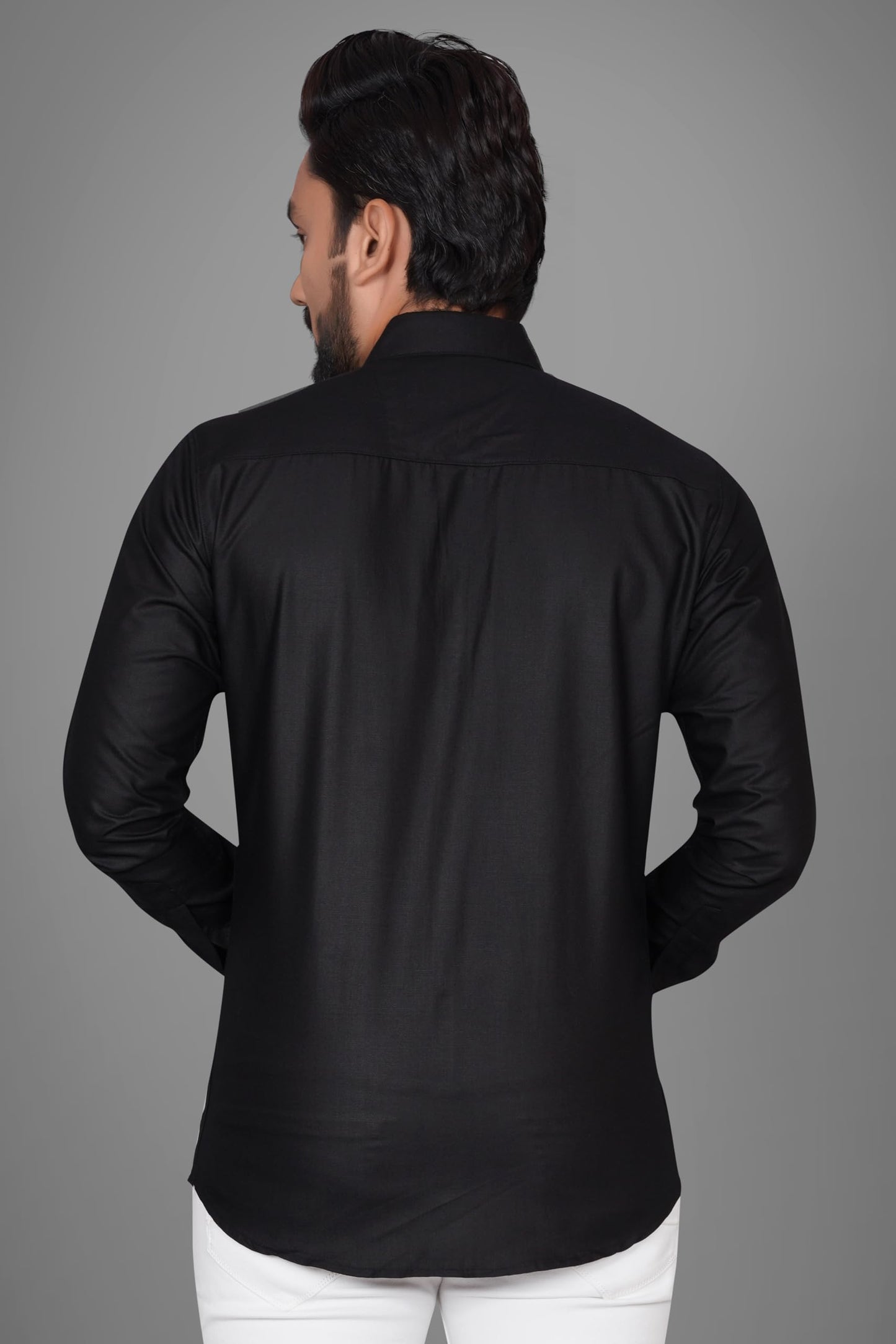 Besix Full Sleeve Black Formal Shirt For Men Cotton Regular Fit Casual - Pure Premium Branded Shirts For Men Formal Stylish Slim