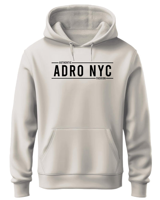 ADRO Mens Cotton Neck Hooded Sweatshirt (H24-ADRO-WS_White Sand