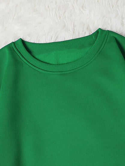 Kotty Women Full Sleeve Round Neck Solid Sweatshirt