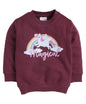 BUMZEE Maroon Girls Full Sleeves Sweatshirt Age - 6-12 Months (Peb8664C-mrn)