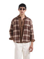 The Indian Garage Co Mens Relaxed Fit Checkered Sweater
