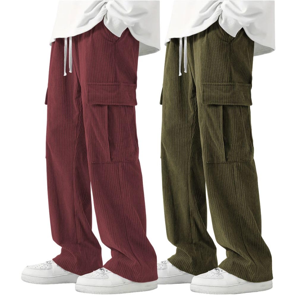 Greciilooks Cargo Joggers For Men  Cotton Loose Fit Utility Pants With 6 Pockets | Durable Outdoor & Hiking Trousers (Available