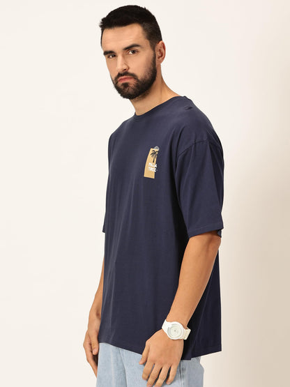 Thomas Scott Mens Oversized Fit T-Shirt (TSKOversized_Navy Forever