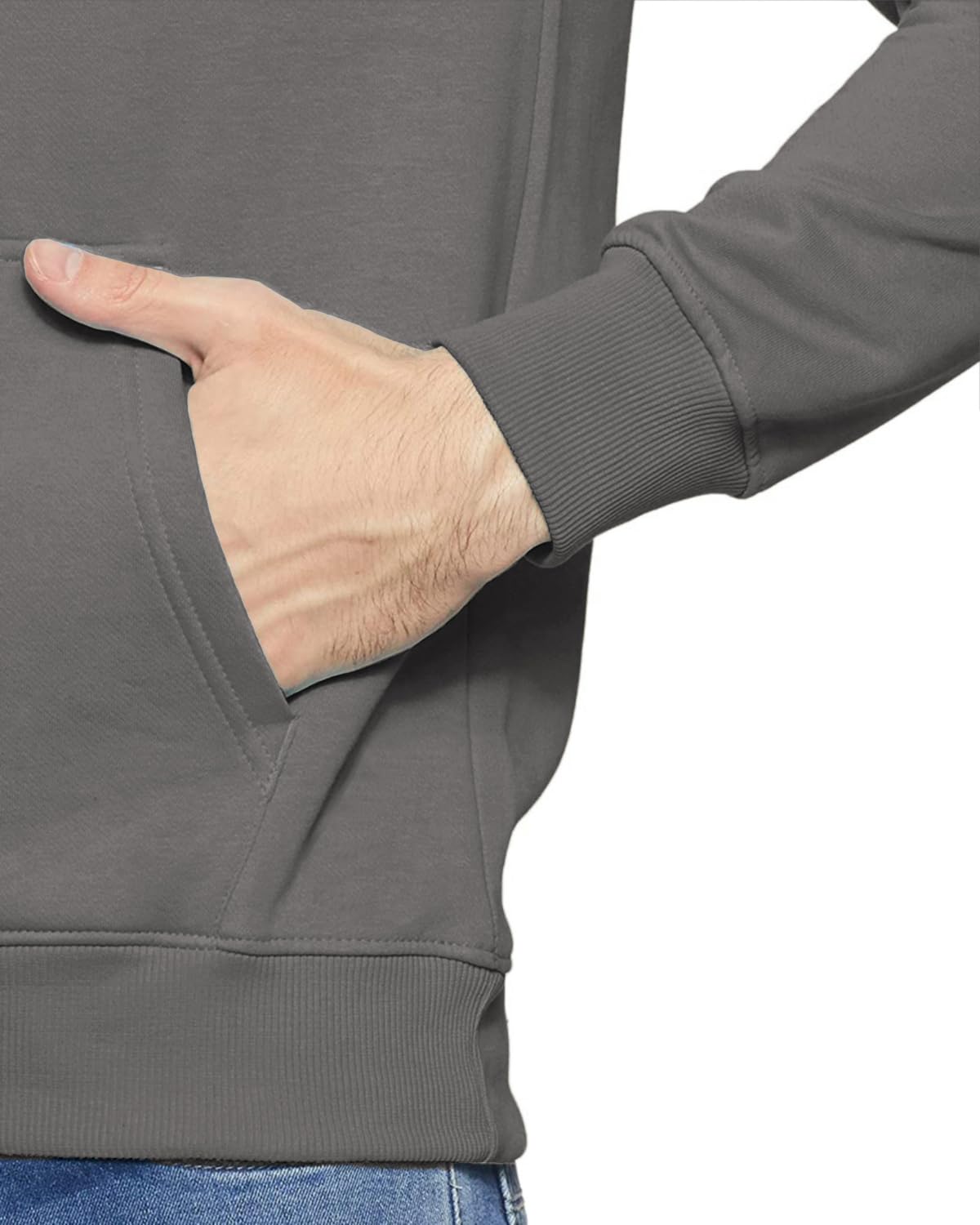 ADRO Men's Cotton Neck Hooded Sweatshirt (H24-ADRO)