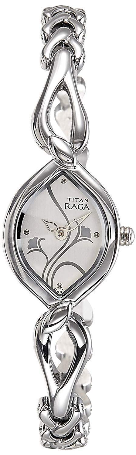 Titan Raga Analog White Dial Women's Watch-NM2455SM01 / NL2455SM01/NP2455SM01
