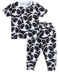 BUMZEE Black Boys Half Sleeves T-Shirt & Pyjama Set Age - 3-6 Months (Peb8173B-blk)