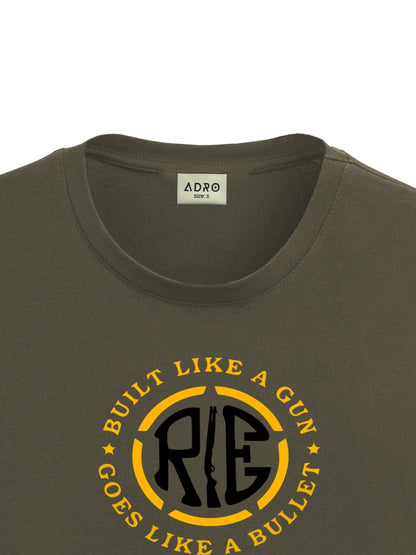 ADRO Tshirt for Men | Printed T Shirt for Men | 100% Cotton T-Shirt |Printed T Shirt | T-Shirts | RN24-BUL-OL
