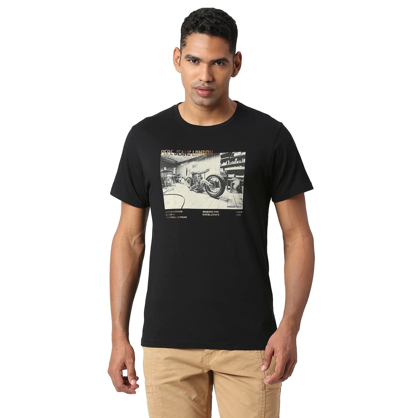Pepe Jeans MenS Regular Fit T-Shirt (Pm509006999Xl_Black