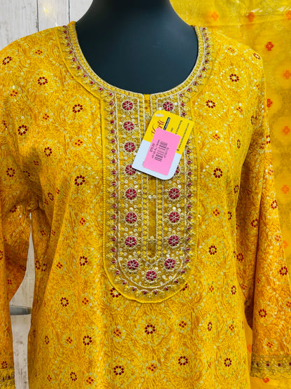Bandhani kurti set