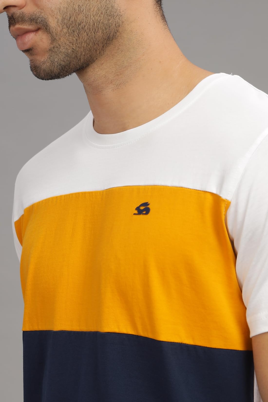 ADRO Tshirt for MenMulti Color T-Shirt for MenCotton T-ShirtMens TshirtRN8-24-WHMUNB