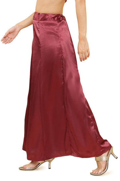 Soch Maroon Satin Petticoat