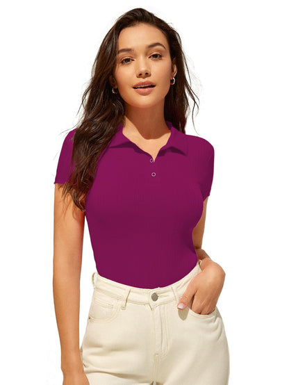 AVANOVA Slim Fit Western for Womens Ruched Solid Tunic Top_Wine