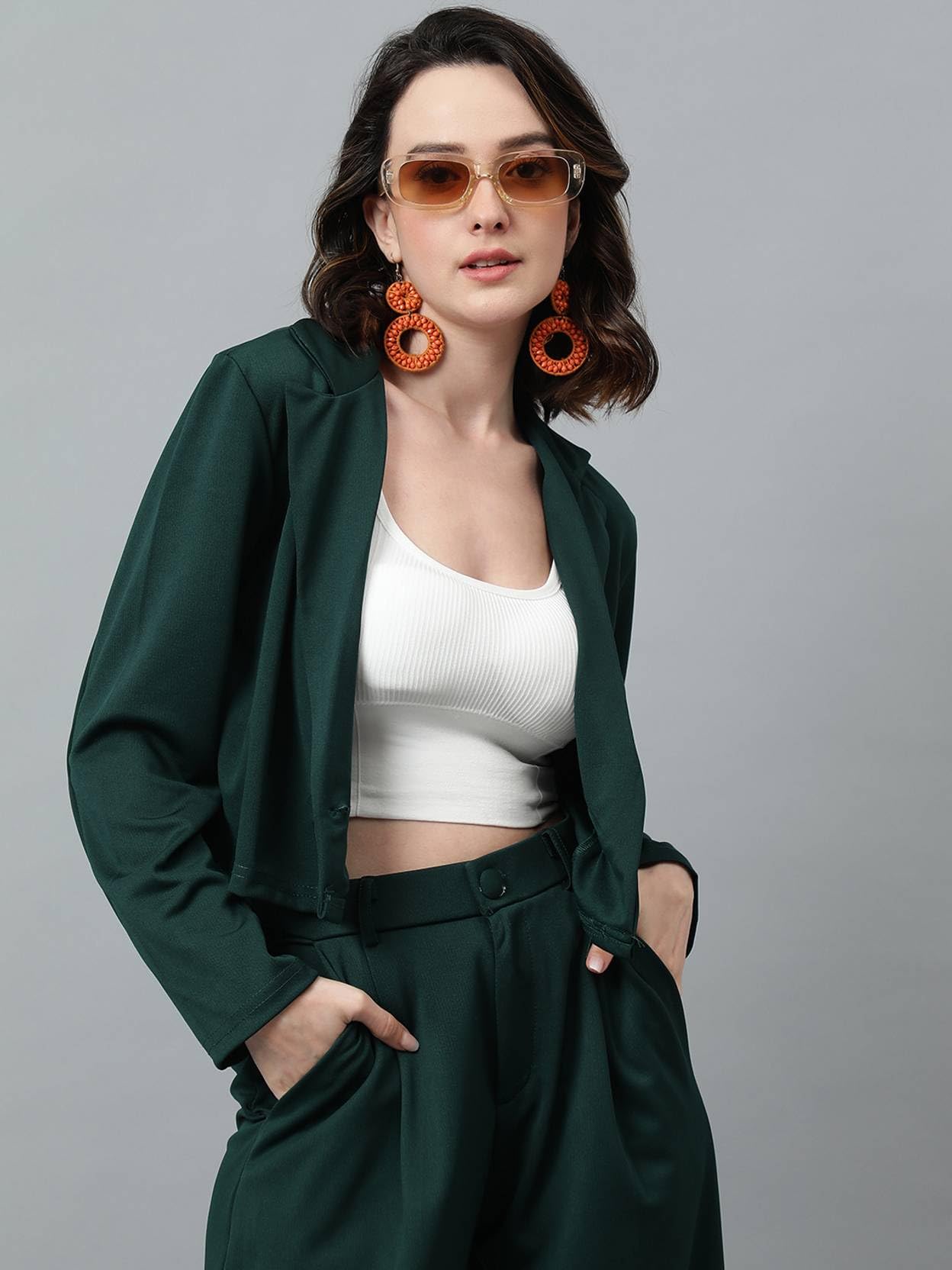 Kotty WomenS Solid Single Breasted Casual Blazer