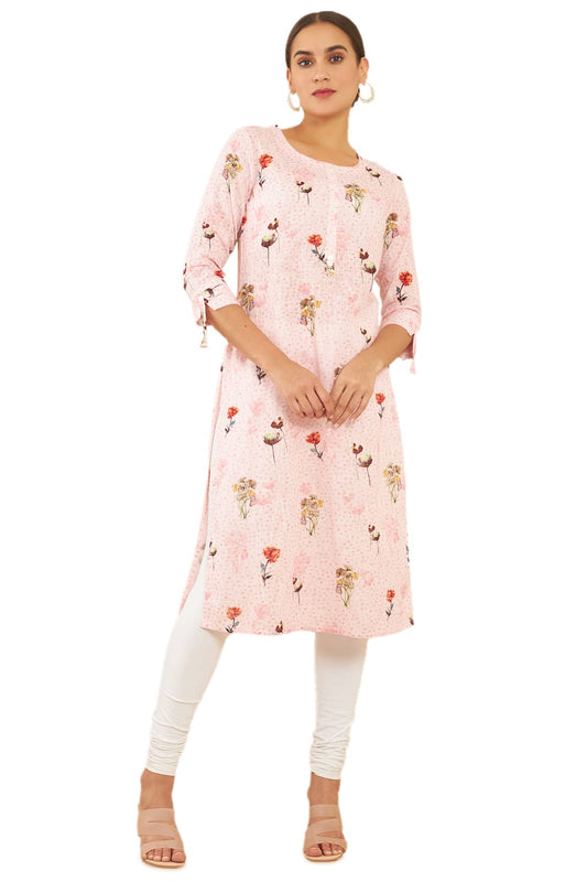 Soch Linen Women's Regular Kurta