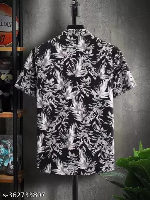 Funky Rich Regular Fit Shirt For Men | Half Sleeve Lycra Shirt | Casual Shirt For Men | Trendy Printed Shirt Design | Lycra Fabr