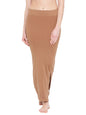 Clovia Womens Petticoat Style Saree Shapewear with Side Slit (SW0023A24_Brown_XL)