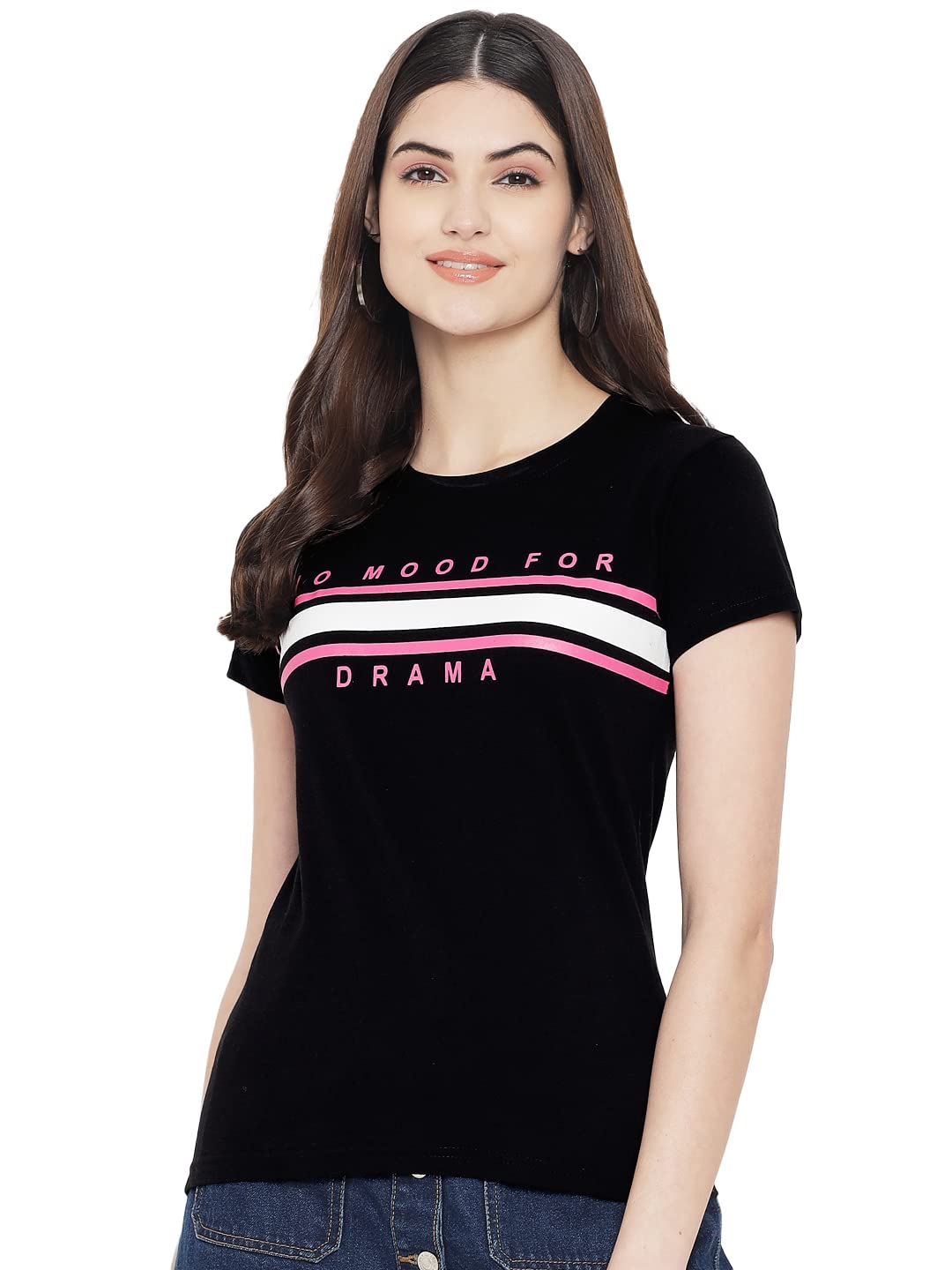 Preneum Womens Cotton Regular Fit Latest Graphic Stylish Printed Short Sleeves Casual T-Shirt || Trendy & Styles (Pack 3), Baby