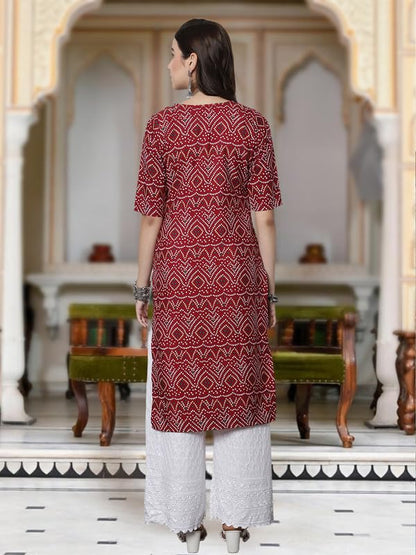 Tee Projekt Crepe Verstaile Straight Printed Kurti For WomenS Ll Casual Wear Kurti (Pack Of 6)