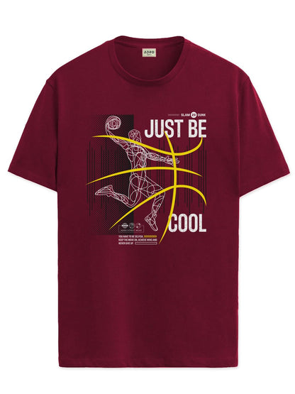ADRO Men's Graphic Printed 100% Cotton T-Shirt - Regular Fit, Printed T-Shirts for Men (RN24-BCL-MR_Maroon)