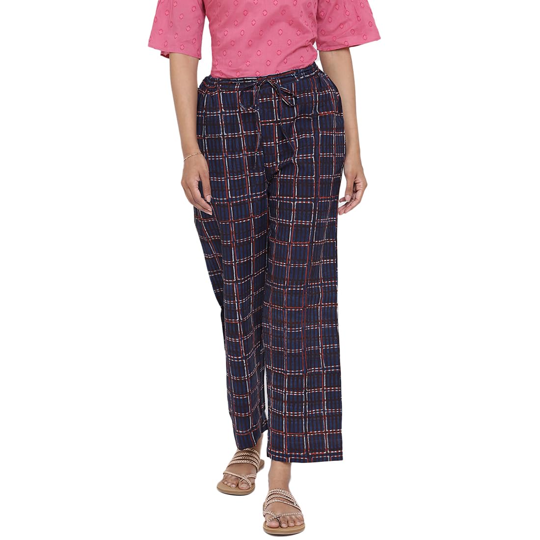 Fabindia WomenS Relaxed Casual Pants (10712665_Rust