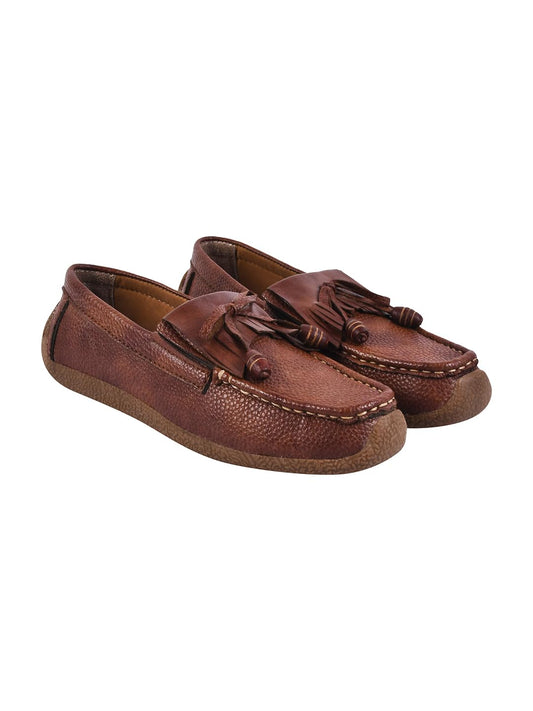 Shoetopia WomenS Block Heel Loafers Brown