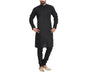 SOJANYA (Since 1958 Men's Black Cotton Linen Kurta Pyjama