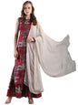 ANNI DESIGNER Women's Rayon Blend Floral Straight Kurta with Palazzo & Dupatta