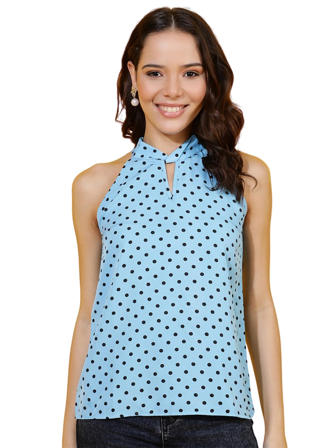 Kotty WomenS Printed Stylish Sleeveless Top(Multicolor,L)
