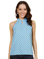 Kotty WomenS Printed Stylish Sleeveless Top(Multicolor,L)