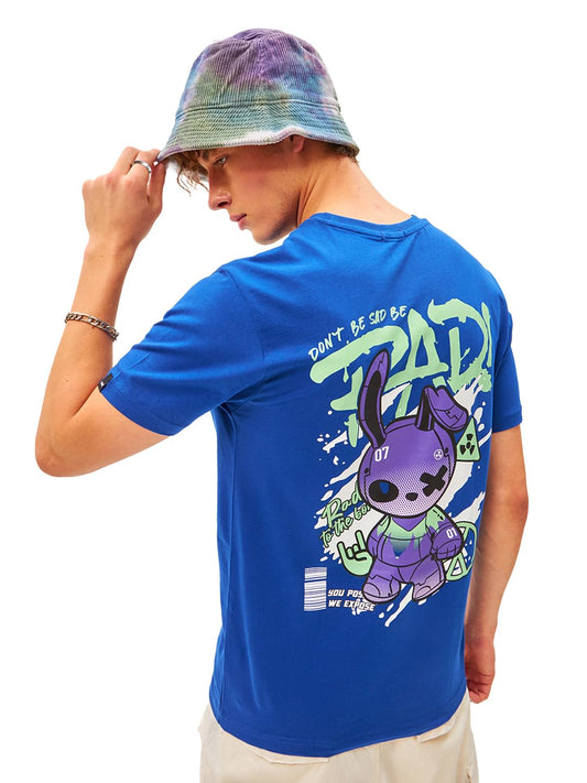 Bewakoof Men T-Shirt 1221073 Blue 130 L