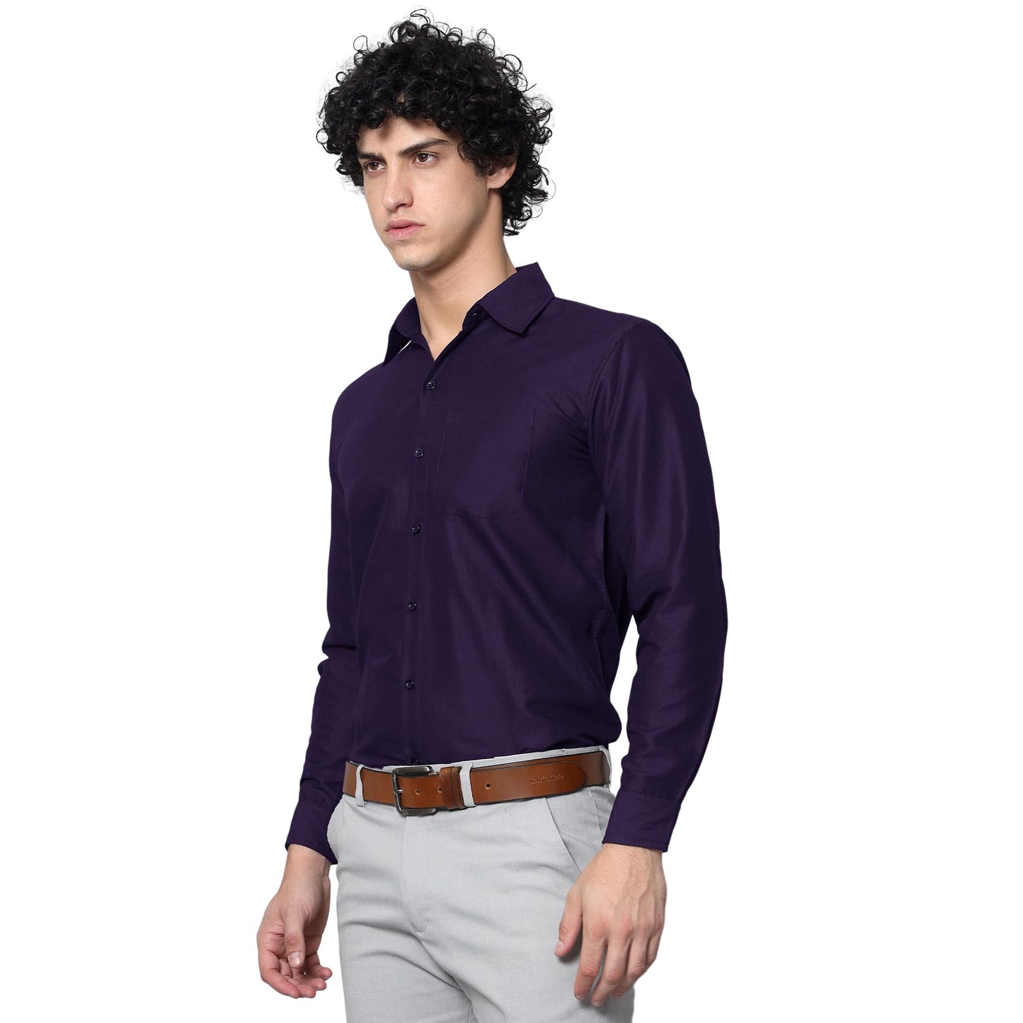 Tee Projekt Premium Plain Cotton Shirt for Men | Cotton Shirt | Casual Shirt | Solid Shirt | Full Sleeves | Formal Shirt (SFA-ST