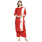 ANNI DESIGNER Women's Rayon Straight Kurta with Pant & Dupatta (Rayon Purple_GSK)