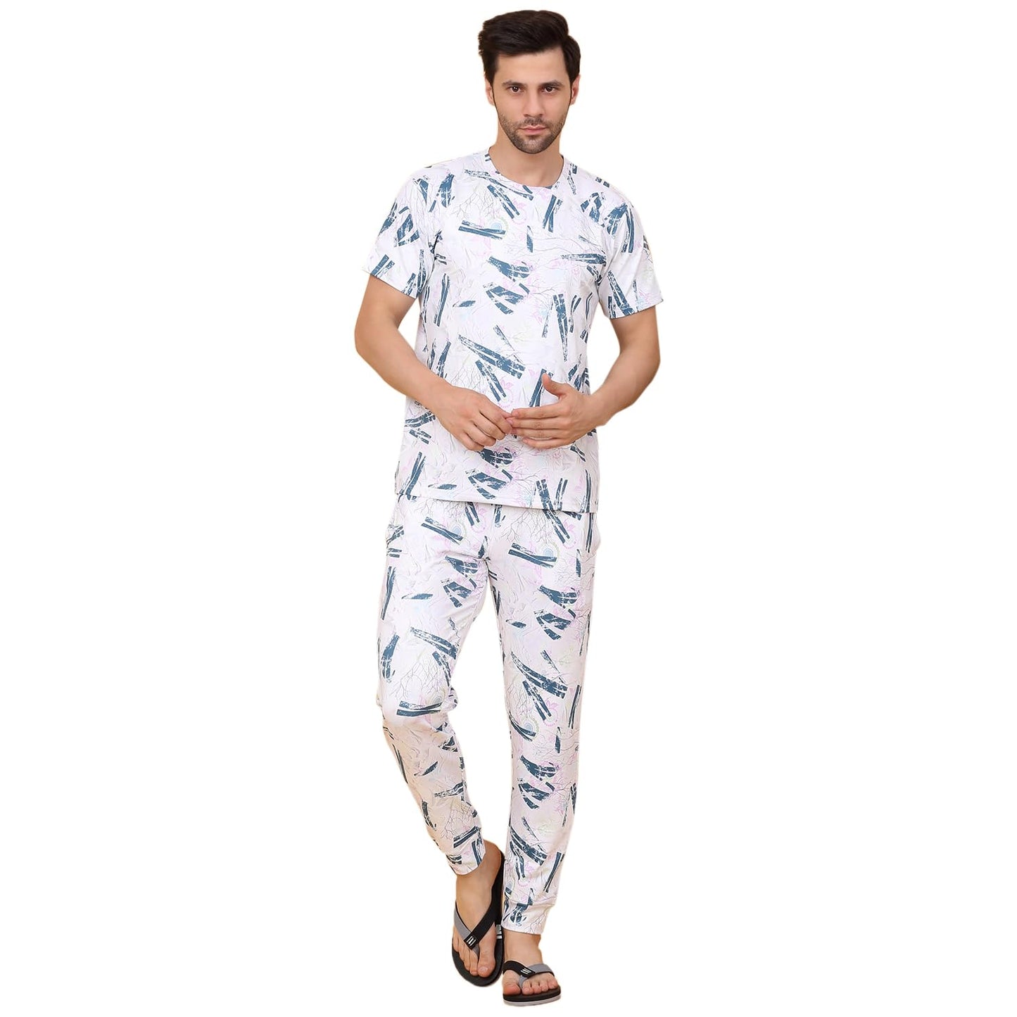 Sweet Dreams Men Printed Pyjama Set