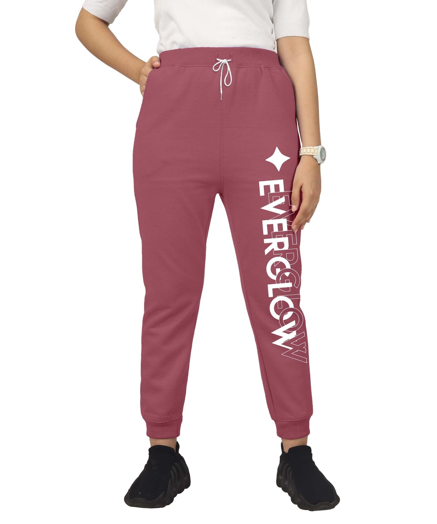 Kyda Kids Girls Cottonblend Printed Track Pants (Pack Of 1)