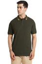 Dennis Lingo MenS Cotton Olive Polo T-Shirt (Solid)